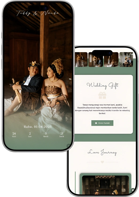 Tema Undangan Digital Pernikahan Luvya - Sai Ngundang